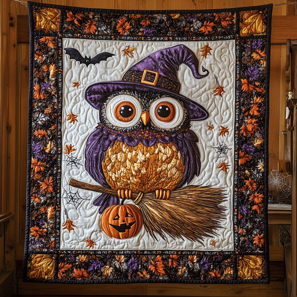 Halloween Owl Quilt Blanket Owl Throws And Blankets Halloween Gifts For Girlfriend