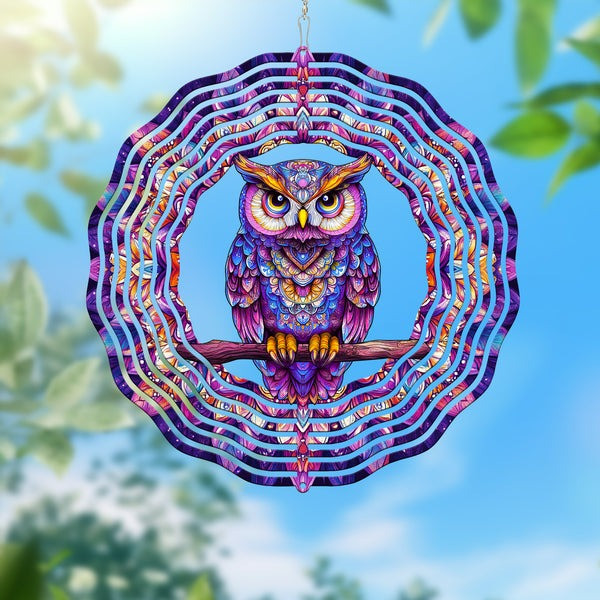 Halloween Owl Wind Spinner Best Gift For Friends and Family On Halloween Day