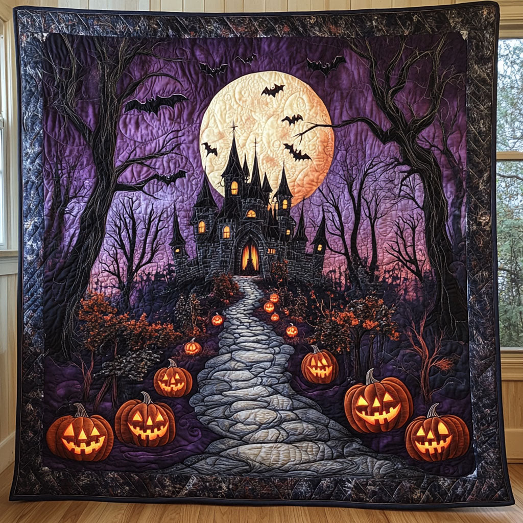 Halloween Pathway Quilt Unique Quilt Blanket Gift for Special Occasions
