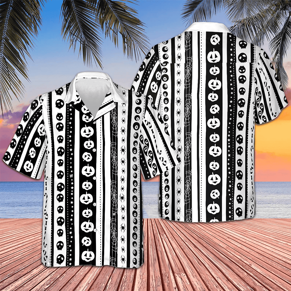 Halloween Pattern Hawaiian Shirt Cool Summer Shirts For Guys Gifts For Boyfriend Halloween Pattern Hawaiian Shirt Cool Summer Shirts For Guys Gifts For Boyfriend