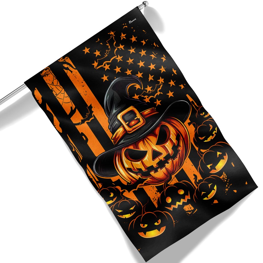 Halloween Pumpkin American Flag