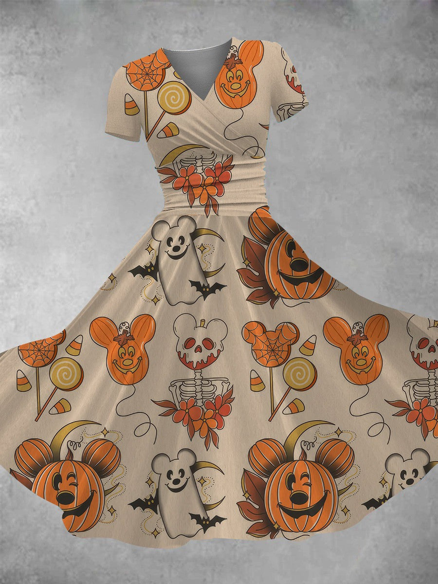 Halloween Pumpkin Maxi Dress Unique Vintage Pumpkin Dress Women Gifts For Halloween Halloween Pumpkin Maxi Dress Unique Vintage Pumpkin Dress Women Gifts For Halloween