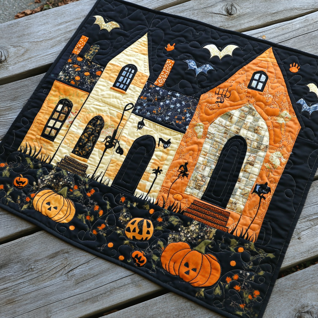 Halloween Quilted Placemat Modern Placemats Great Gifts For Mom