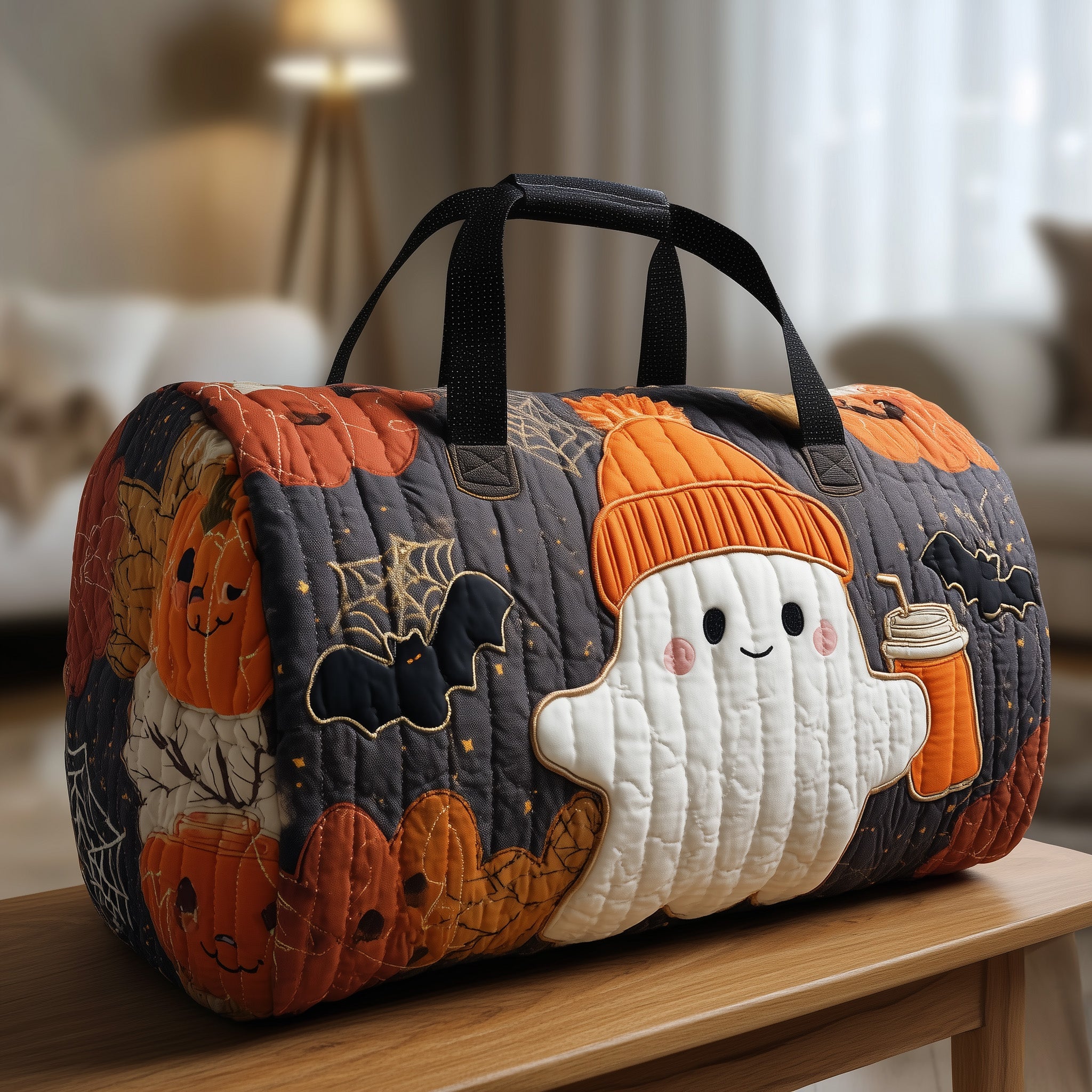 Halloween Soul Quilted Duffle Bag Anniversary Gift Idea