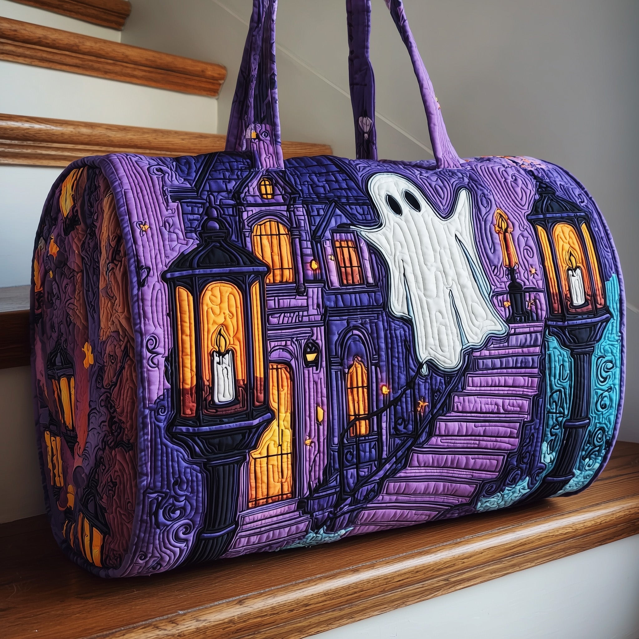 Halloween Soul Quilted Duffle Bag Fall Gift Choice