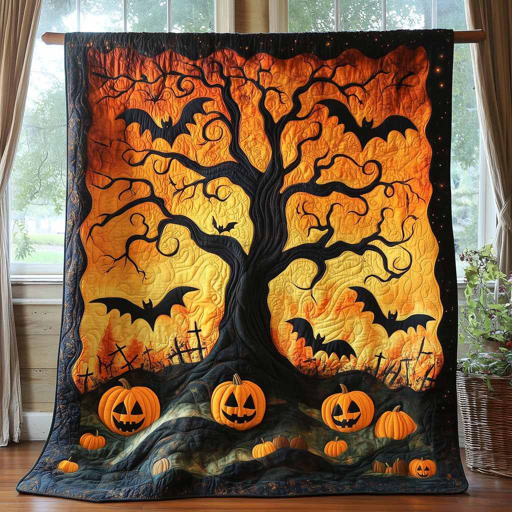 Halloween Spirit Quilt Thoughtful Quilt Blanket Gift for Loved Ones