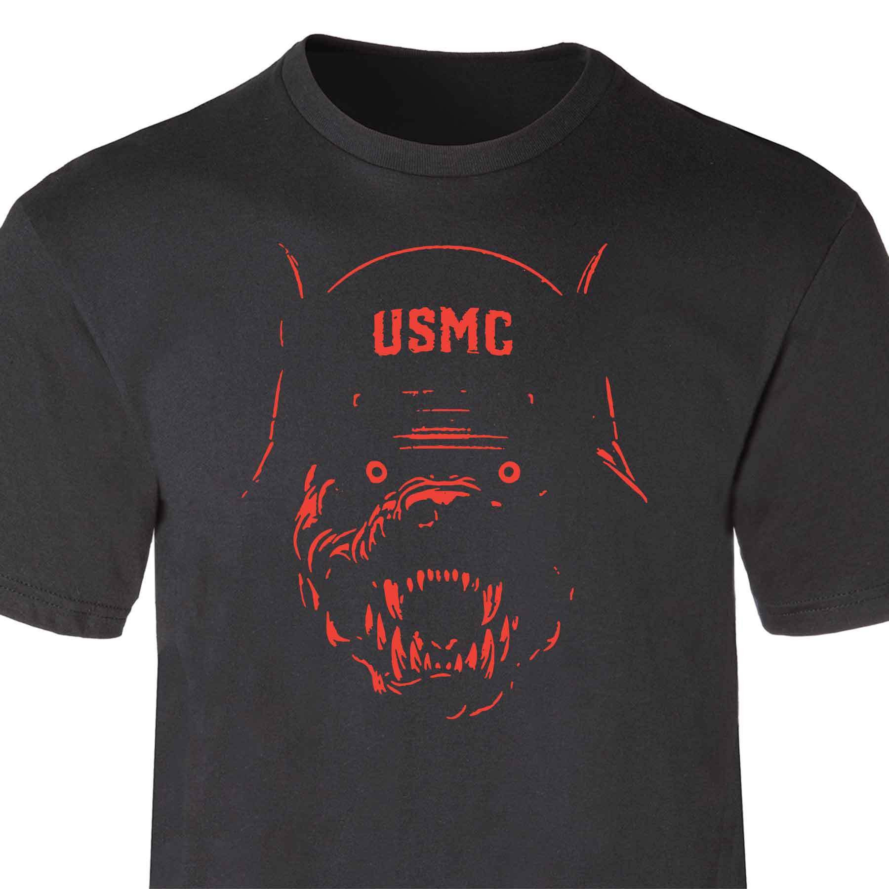Halloween USMC Devil Dog Shirt US Marine Corps T-Shirt Gifts For Father