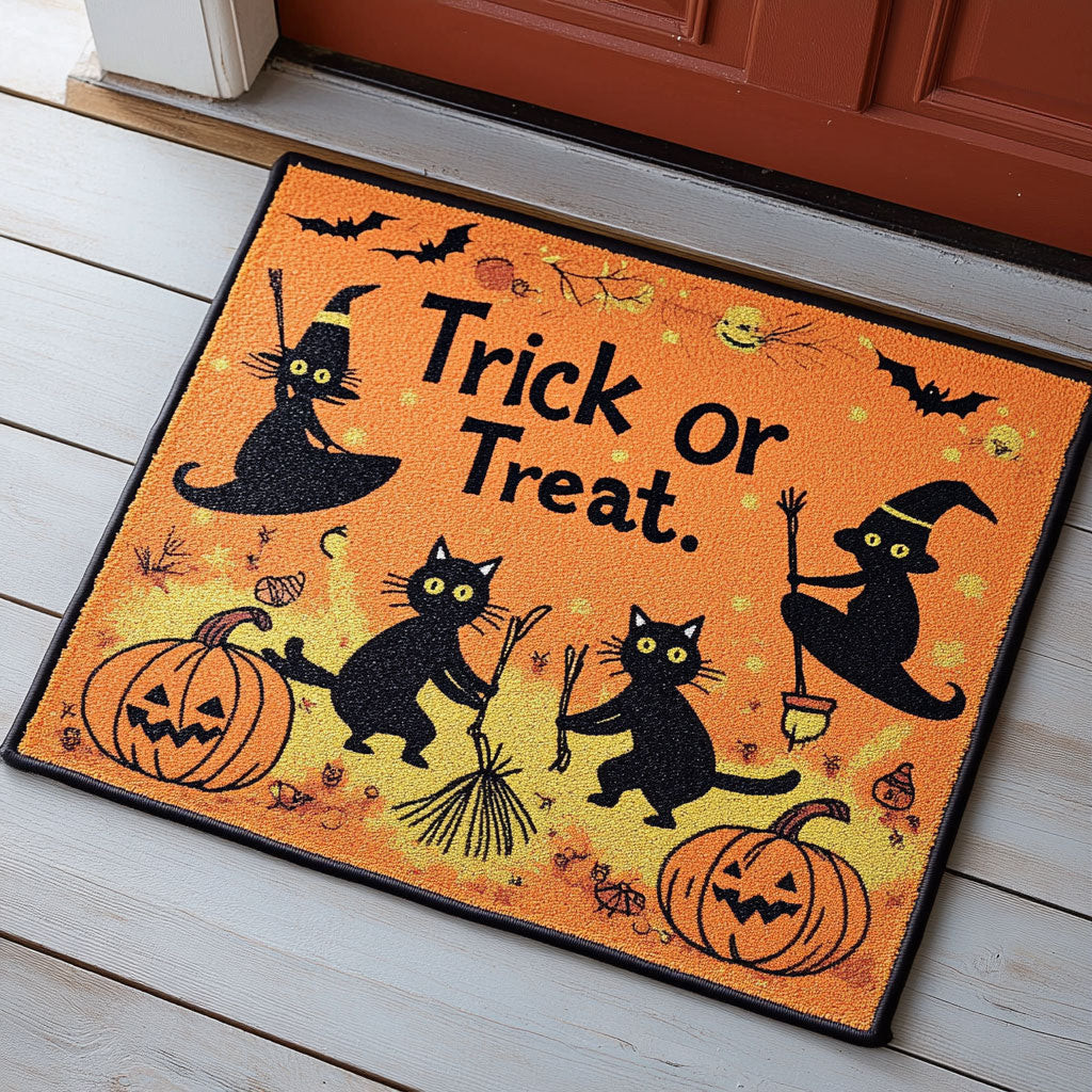 Halloween Whiskers Doormat Best Decoration Gift For Friends and Family on Halloween Day
