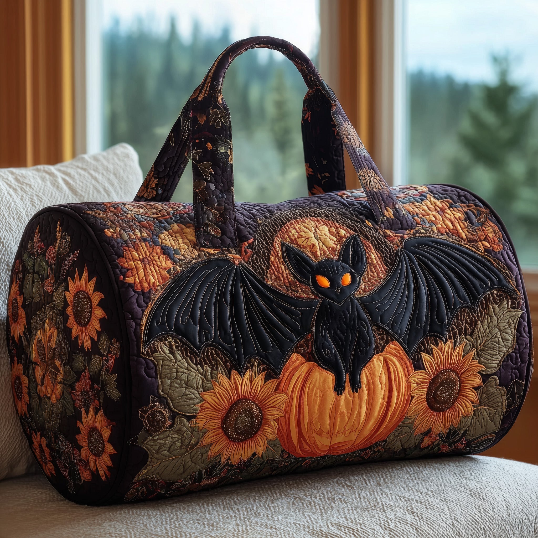 Halloween Wings Quilted Duffle Bag Gift For Kids