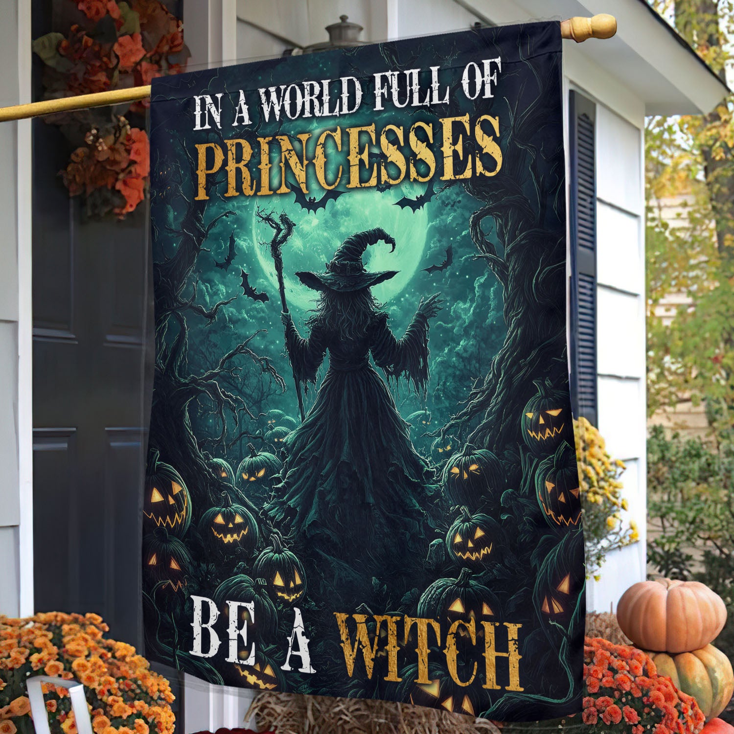 Halloween Witch Garden House Flag Be A Witch Yard Flag Spooky Season Gift For Witch Lovers