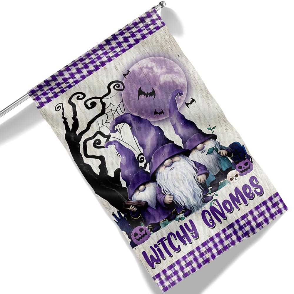 Halloween Witchy Gnomes Flag