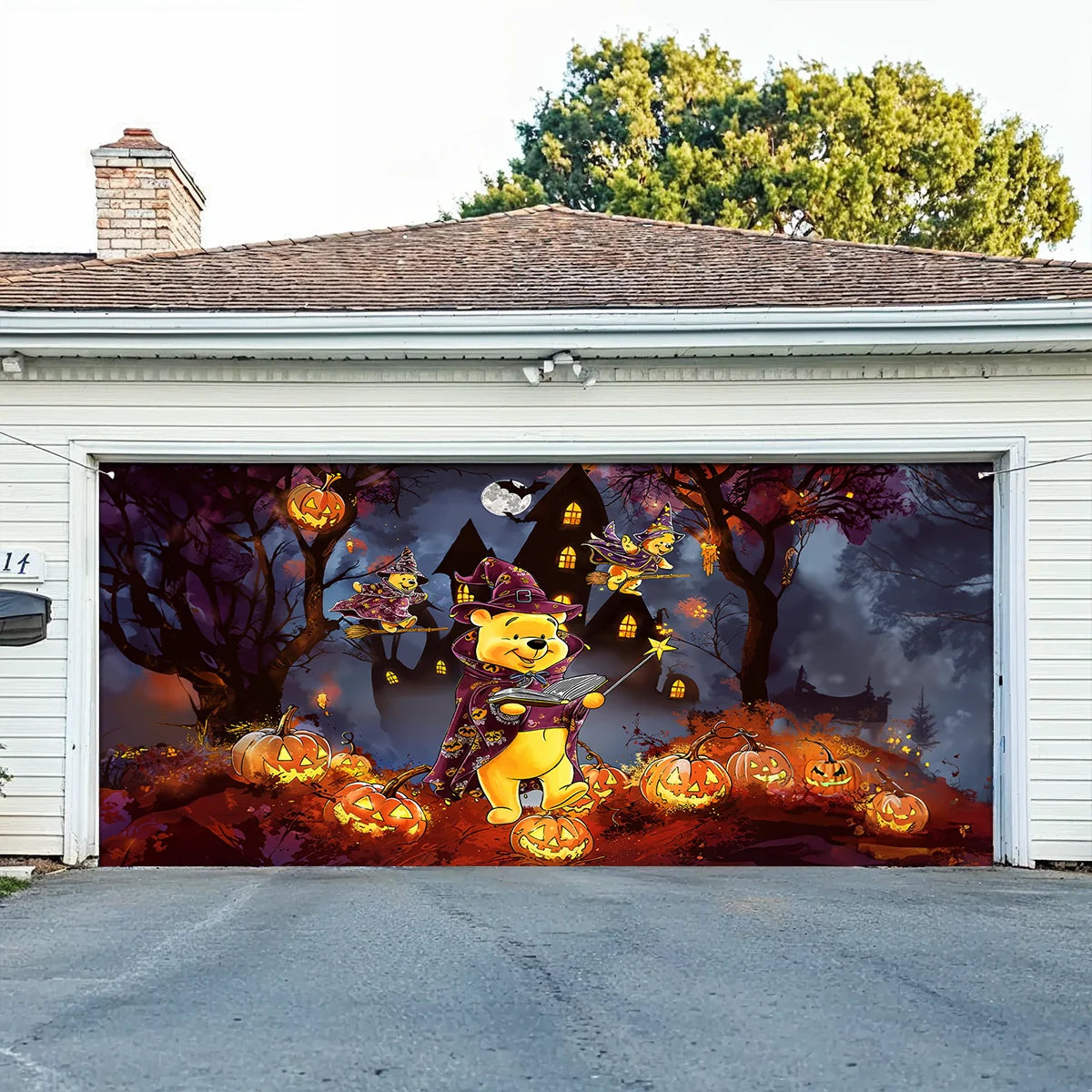 Halloween Witchy Magic Christmas Garage Door Banner Outdoor Xmas Decorations Best Christmas Gift