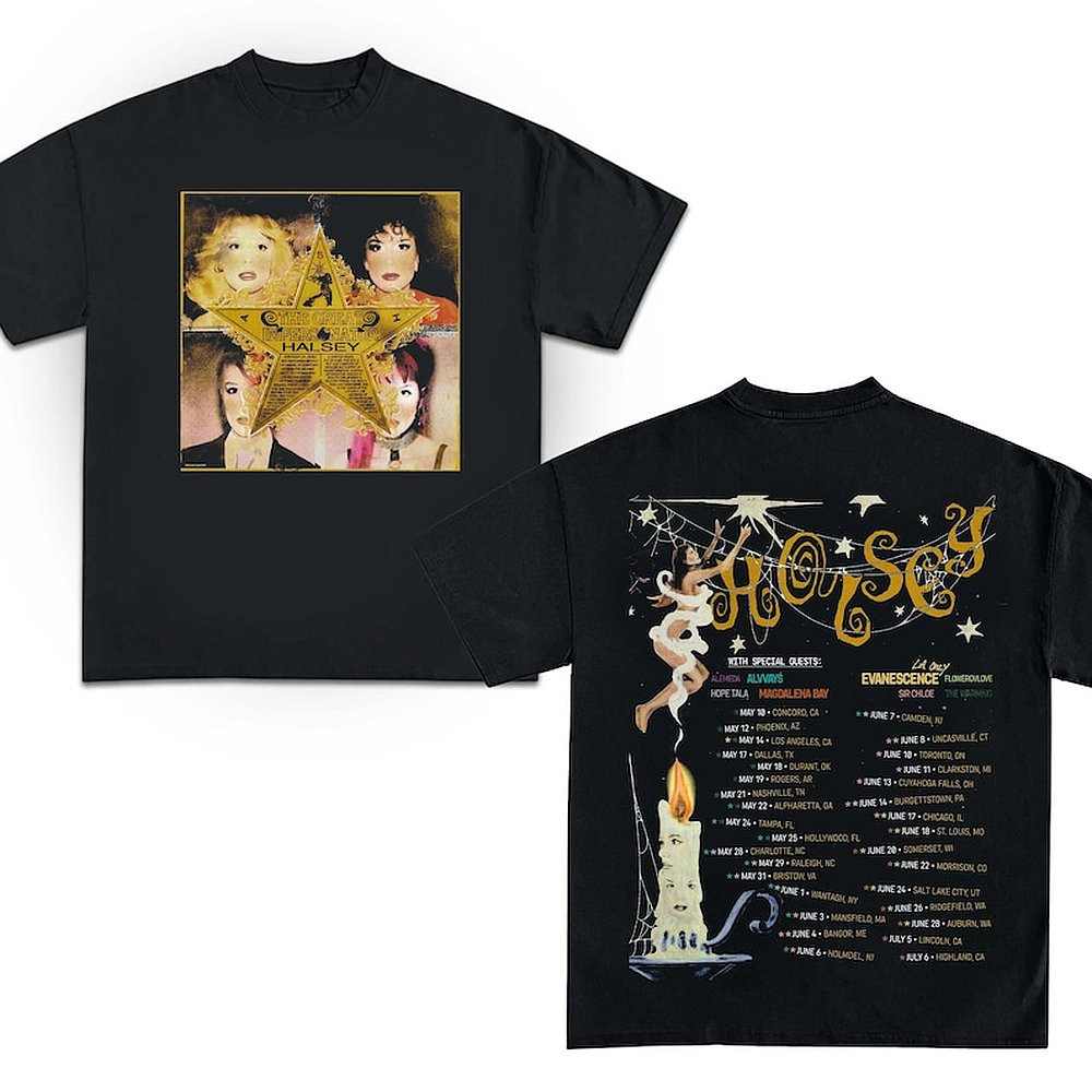 Halsey For My Last Trick Tour 2025 Concert T-Shirt