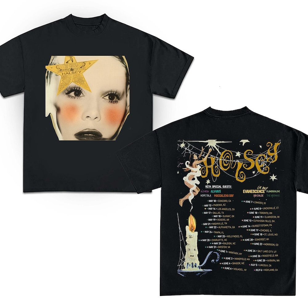 Halsey For My Last Trick Tour 2025 Concert T-Shirt Best Gift For Fans