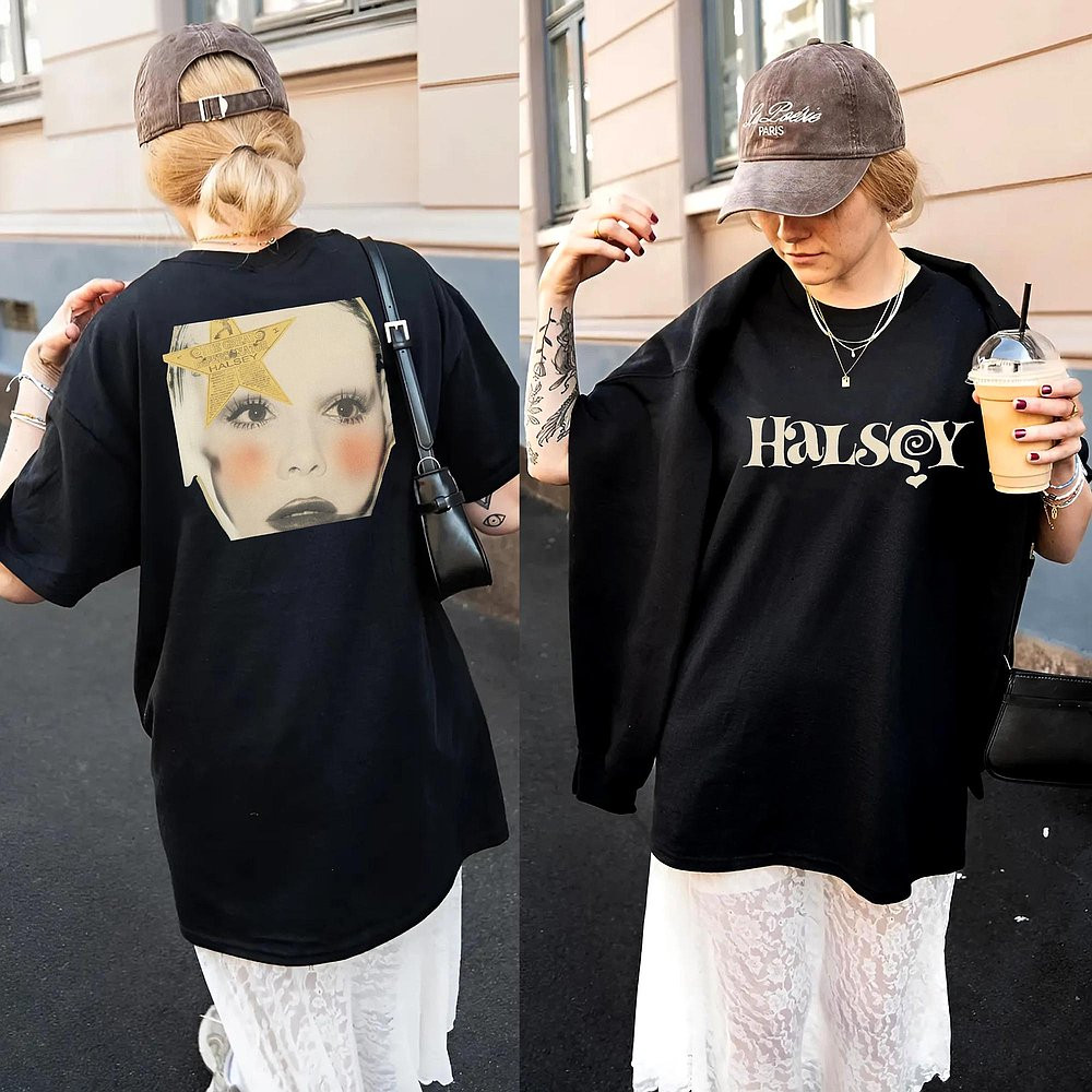 Halsey For My Last Trick Tour 2025 Vintage Bootleg T-Shirt Pop Merch Best Gift For Music Fans