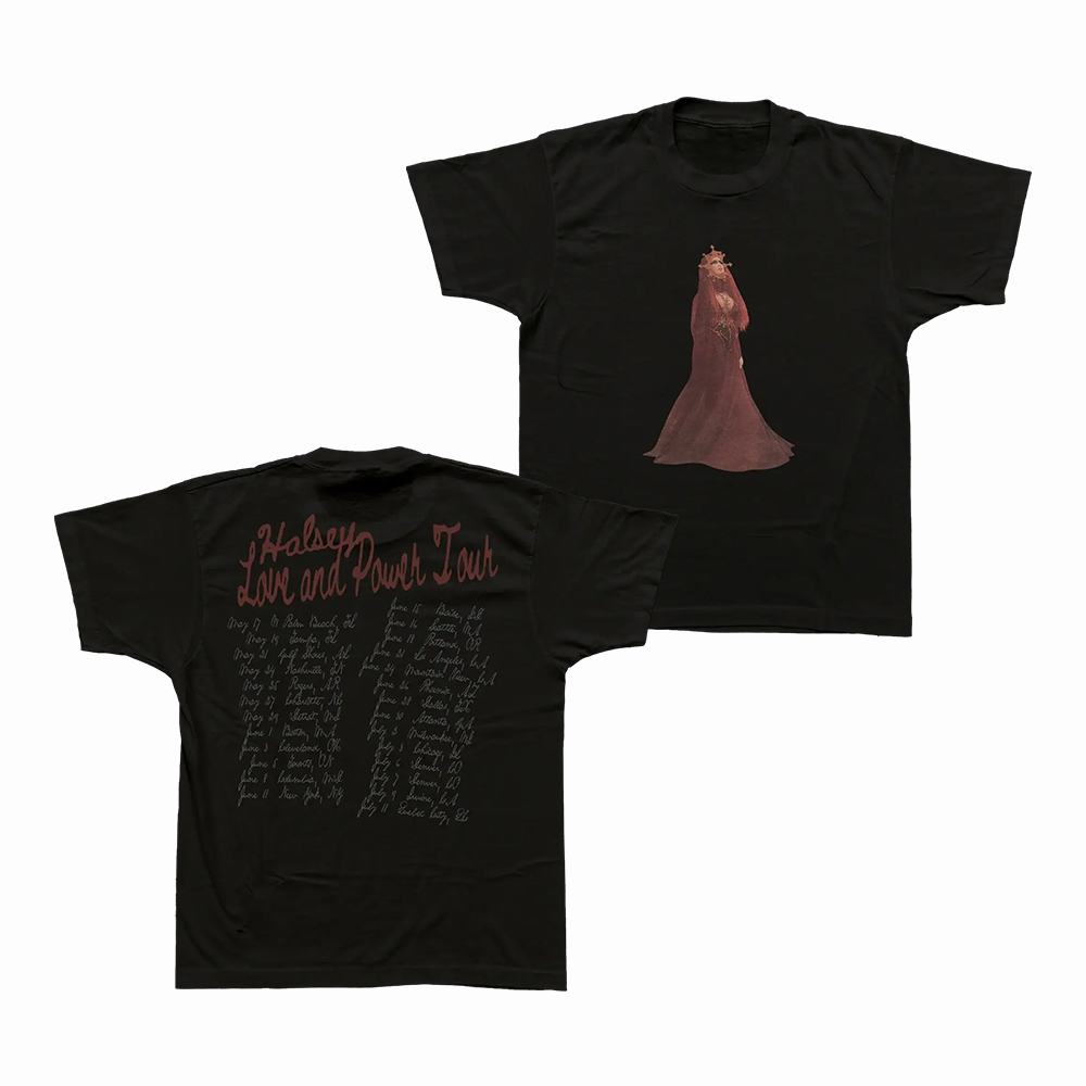 Halsey Love And Power Tour 2022 Concert T-Shirt Music Lover Clothing Gift For Fans
