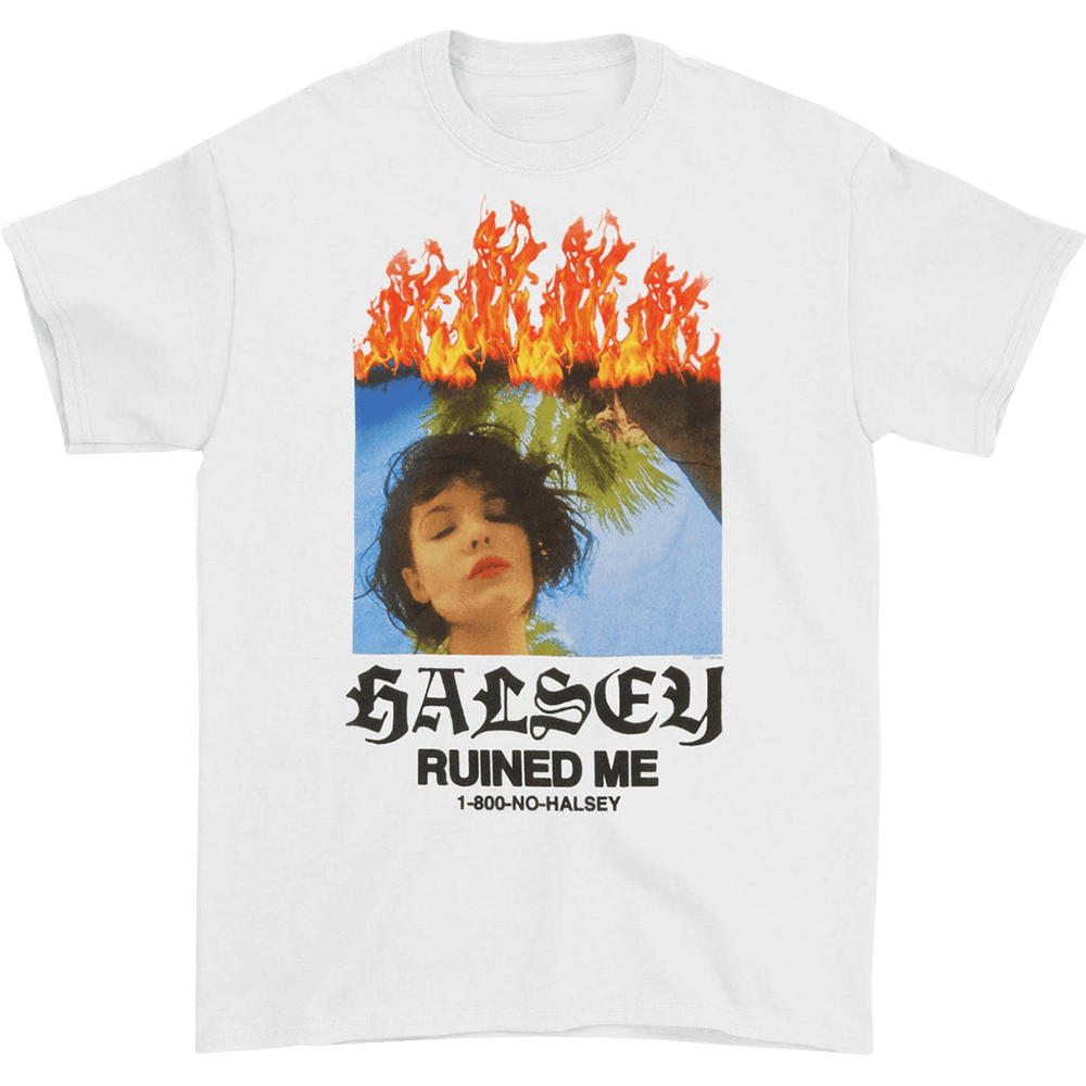 Halsey Merch T-Shirt Halsey Ruined Me Tee Gifts For Music Fans Birthday Gift for Husband