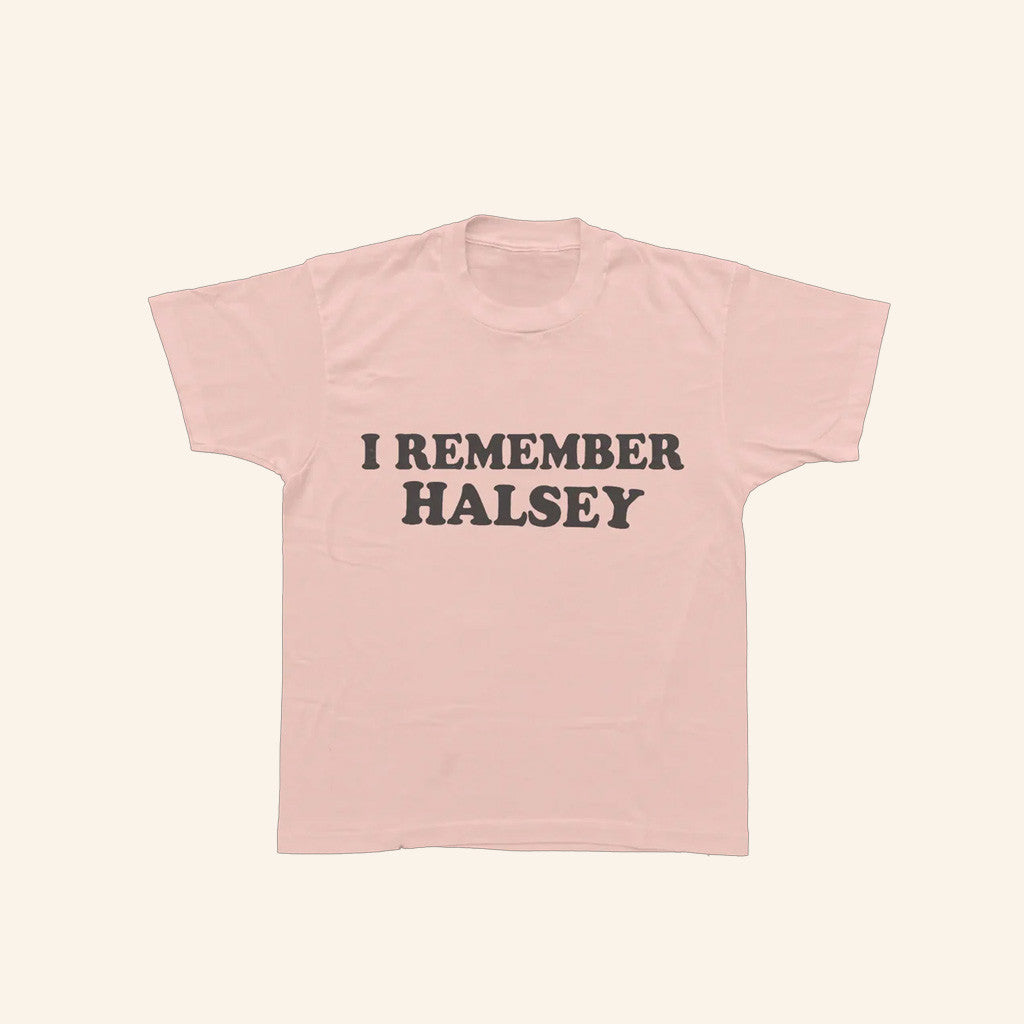 Halsey Merch Tour 2025 I Remember Halsey Pink T-Shirt Gifts For Sister Halsey Merch Tour 2025 I Remember Halsey Pink T-Shirt Gifts For Sister