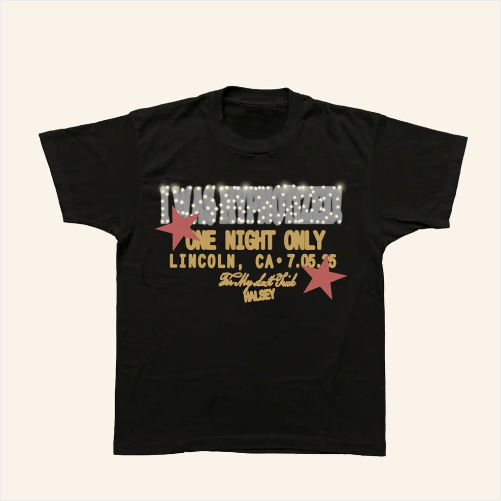 Halsey Merch Tour 2025 Lincoln One Night T-Shirt Birthday Gifts For Wife Gifts For Best Friend