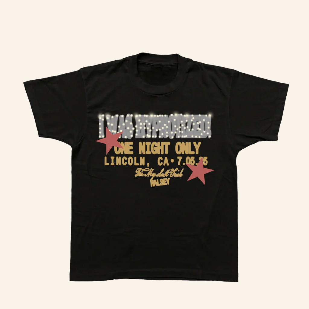 Halsey Merch Tour 2025 Lincoln One Night T-Shirt Gifts For Wife Halsey Merch Tour 2025 Lincoln One Night T-Shirt Gifts For Wife