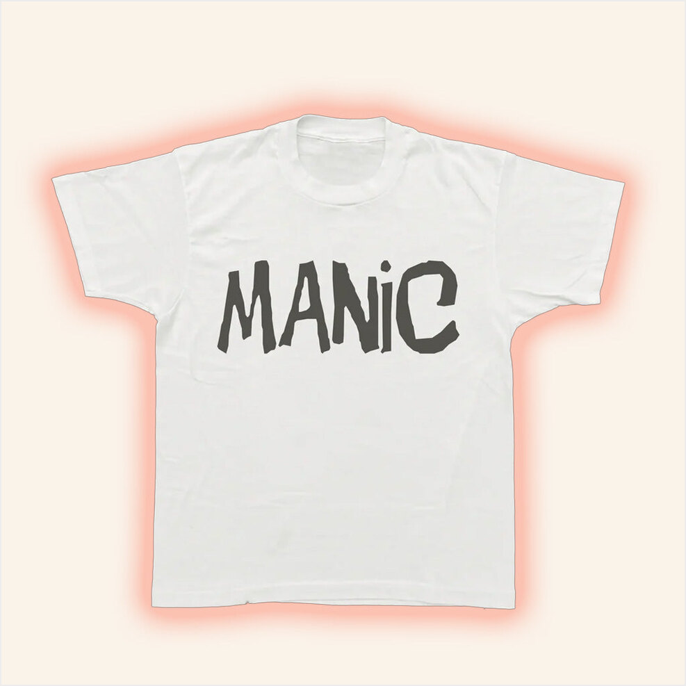 Halsey Merch Tour 2025 White Manic T-Shirt Birthday Gifts For Daughter Gifts For Fans Christmas Presents