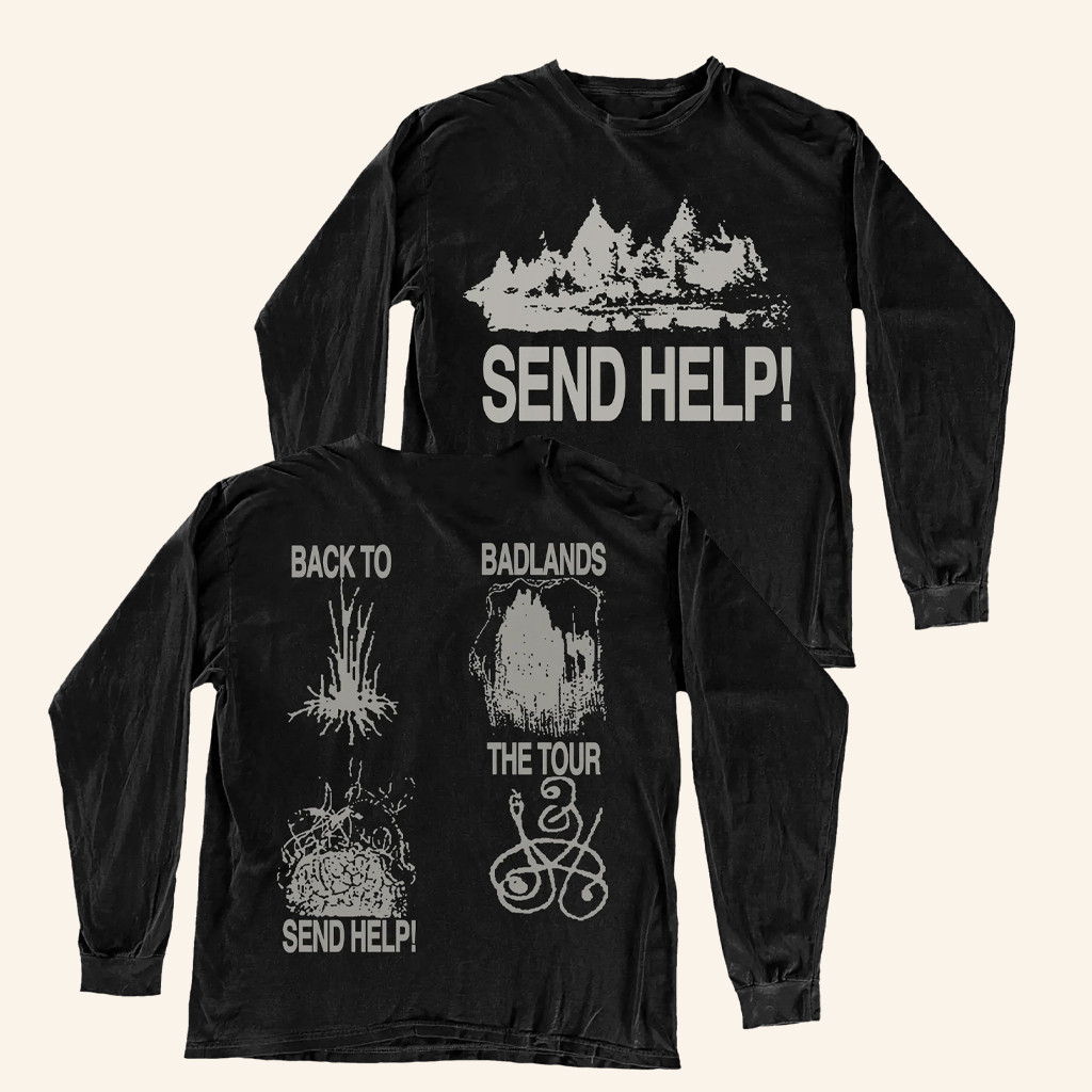 Halsey Music Merch Send Help Long Sleeve T-Shirt Birthday Gifts For Music Lovers
