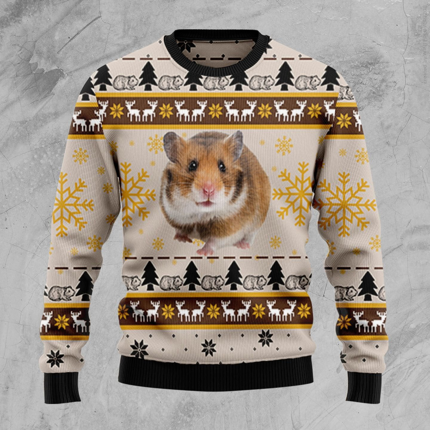 Hamster Cute Ugly Christmas Sweater Festive Clothing Christmas Gifts For Hamster Lovers