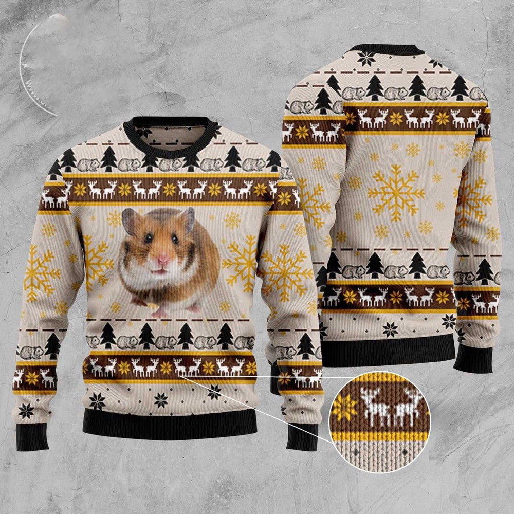 Hamster Cute Ugly Christmas Sweater Funny Ugly Christmas Sweater Xmas Gifts
