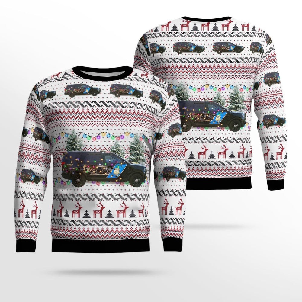 Hamtramck Michigan Hamtramck Police Department AOP Ugly Sweater Xmas Unisex Sweater Christmas Gifts For Men Women