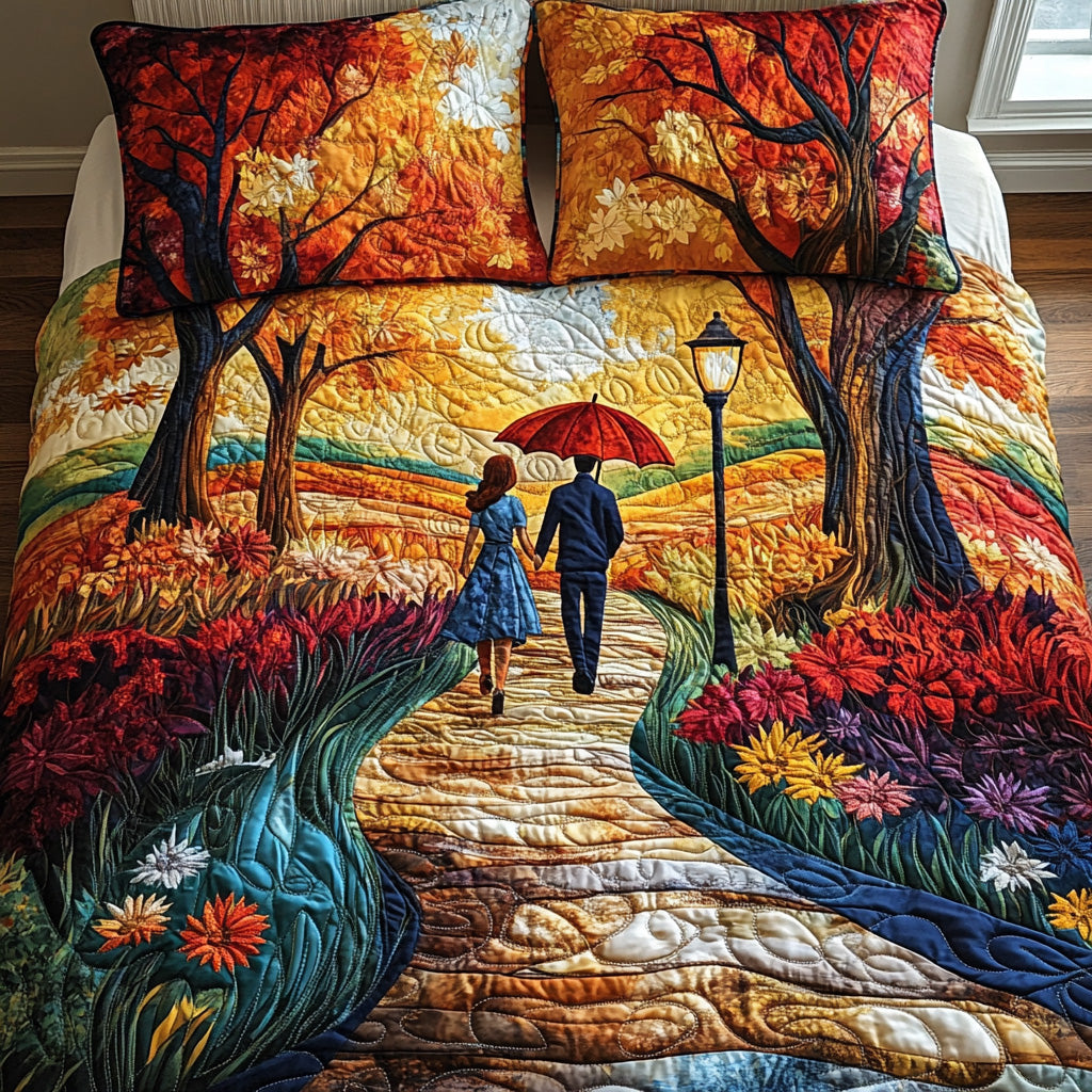 Hand in Hand Quilted Bedding Set Romantic Bedroom Ideas Christmas Gift Ideas For Couples