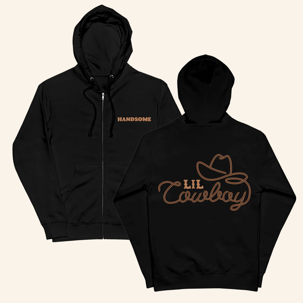 Handsome Pod Merch Lil Cowboy Zip Hoodie Christmas Present For Dad Handsome Pod Merch Lil Cowboy Zip Hoodie Christmas Present For Dad