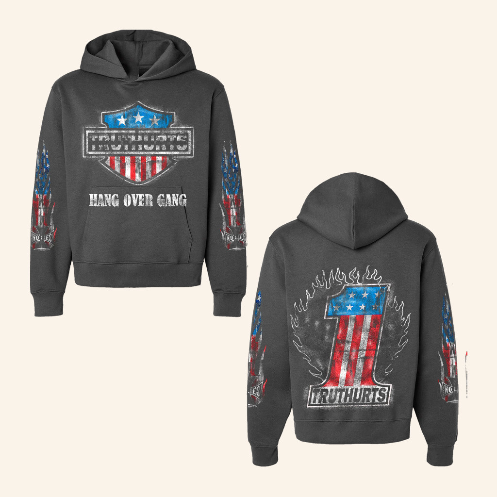 Hang Over Gang Merch American Badass Hoodie Christmas Presents For Dad Hang Over Gang Merch American Badass Hoodie Christmas Presents For Dad