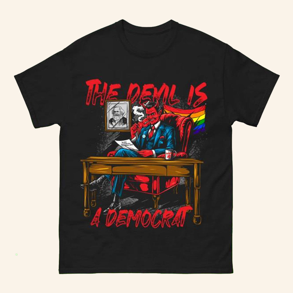 Hang Over Gang Official Merch The Devil Is A Democrat T-Shirt Dad Gifts Hang Over Gang Official Merch The Devil Is A Democrat T-Shirt Dad Gifts