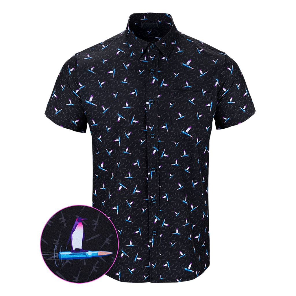 Hanguin Black Button Down Shirt Tactical Aloha Shirt Unique Christmas Gifts For Him Hanguin Black Button Down Shirt Tactical Aloha Shirt Unique Christmas Gifts For Him