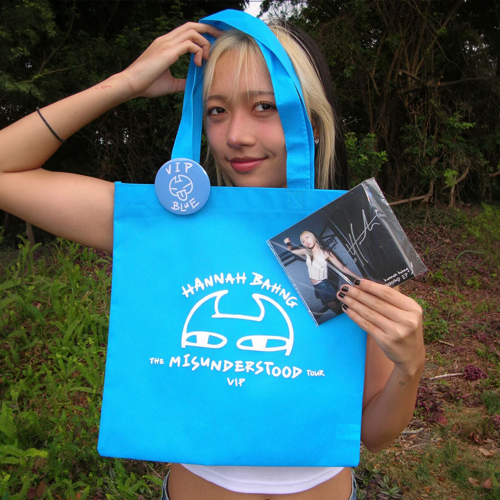 Hannah Bahng Merch The Misunderstood Tour VIP Tote Bag Best Gifts For Music Lovers