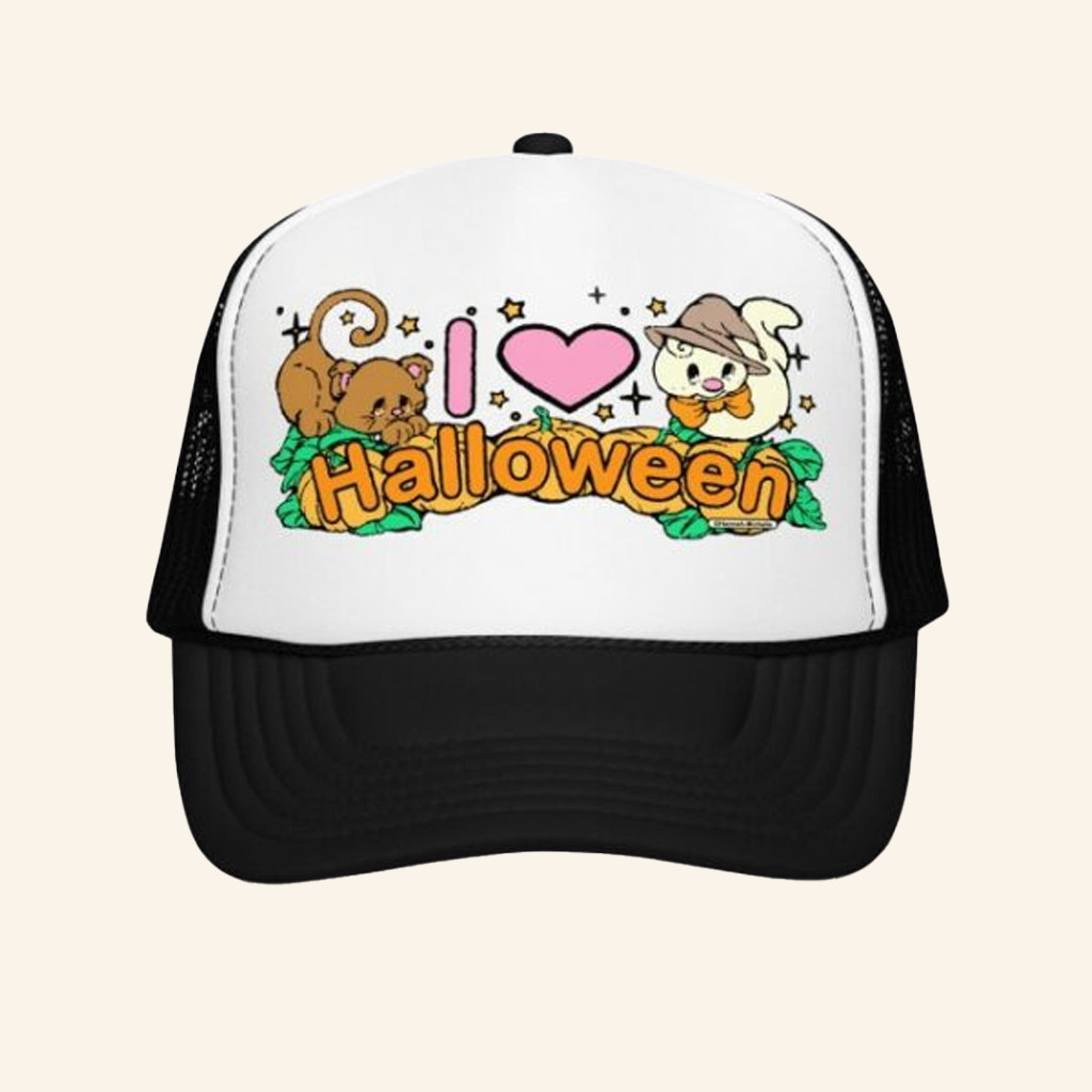 Hannah Michelle Merch I Love Halloween Trucker Hat Best Gifts For Halloween Hannah Michelle Merch I Love Halloween Trucker Hat Best Gifts For Halloween