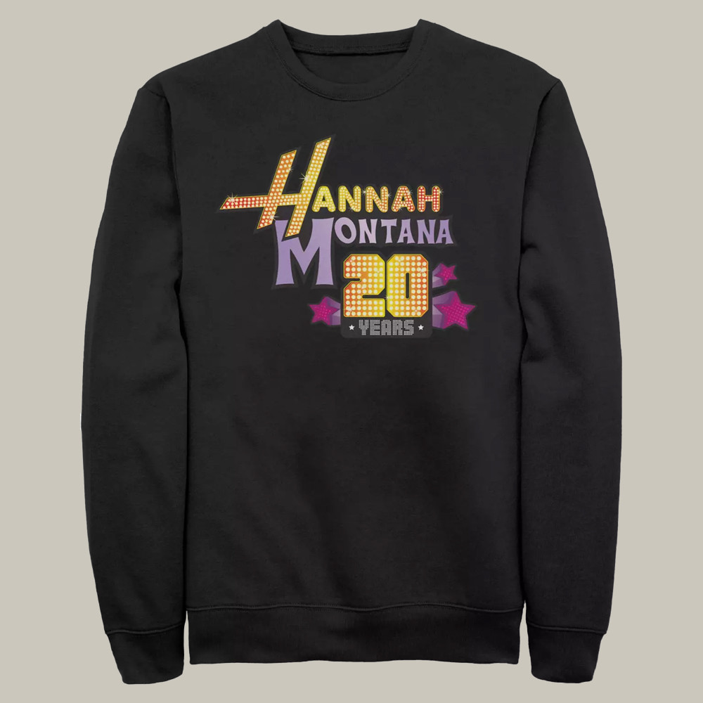Hannah Montana 20 Years Sweatshirt Hannah Montana Fan Apparel Music Lover Gift For Wife