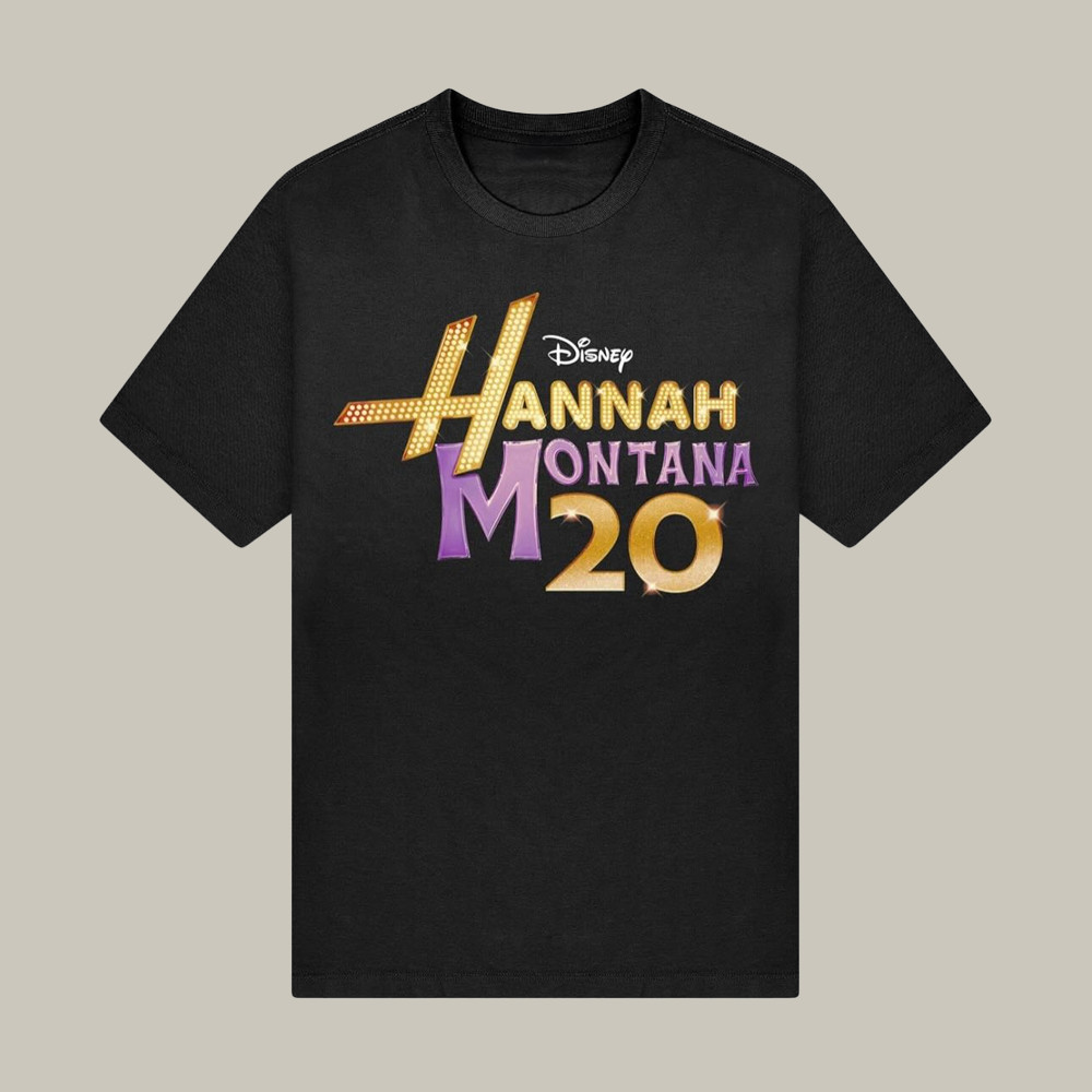 Hannah Montana 20th Anniversary T-Shirt The Disney Fan Merch Miley Cyrus Lover Gift