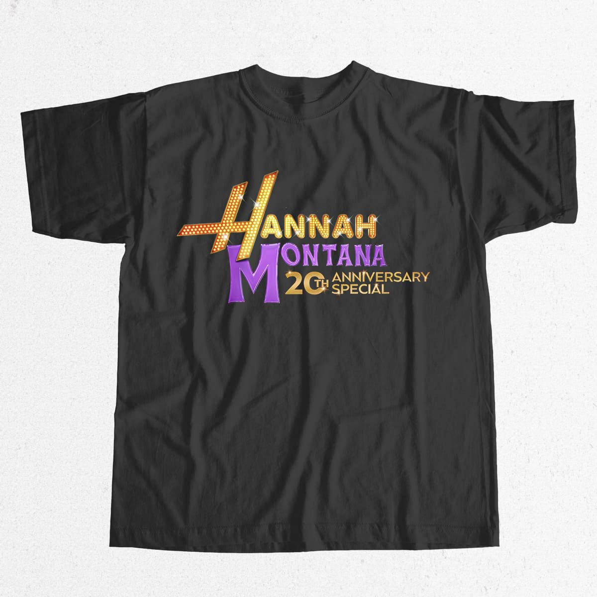 Hannah Montana 20th Anniversary T-Shirt Y2K Disney Style Graphic Tees Gift For TV Fans