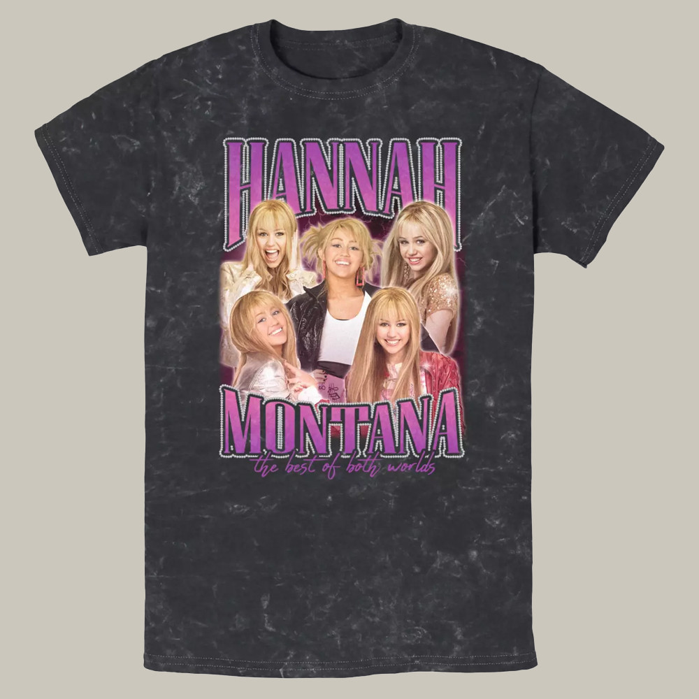 Hannah Montana Both Worlds T-Shirt Hannah Montana Fan Merch Music Lover Gift For Mother