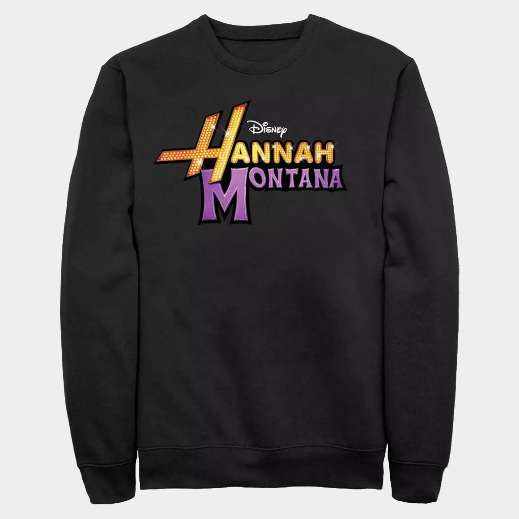 Hannah Montana Merch 2026 D Channel Hannah Montana Glam Logo Sweatshirt Gifts For Friends