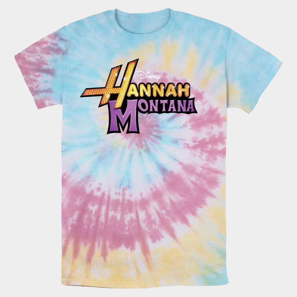 Hannah Montana Merch 2026 D Channel Hannah Montana Glam Logo Tie Dye T-Shirt Gift Ideas For Her Hannah Montana Merch 2026 D Channel Hannah Montana Glam Logo Tie Dye T-Shirt Gift Ideas For Her