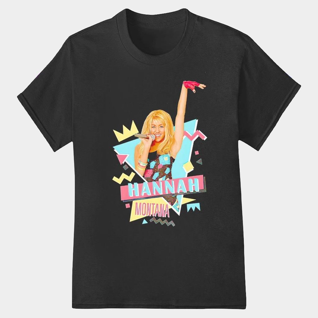 Hannah Montana Merch 2026 Hannah Montana 90s Miley Cyrus T-Shirt Gifts For Music Fans