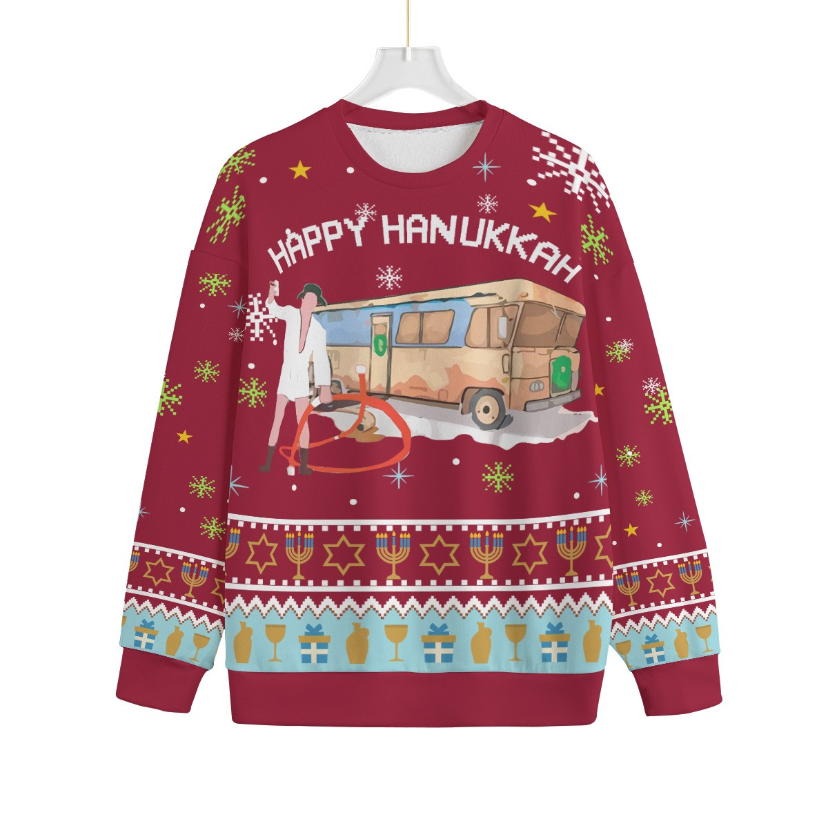 Hanukkah Shitters Full Womens Plus Size Ugly Christmas Sweater Comfortable Holiday Sweater for Chilly Nights