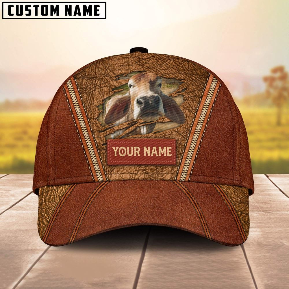Happy Brahman Customized Name Cap Farm Cap Farmer Baseball Cap Gift For Farmer