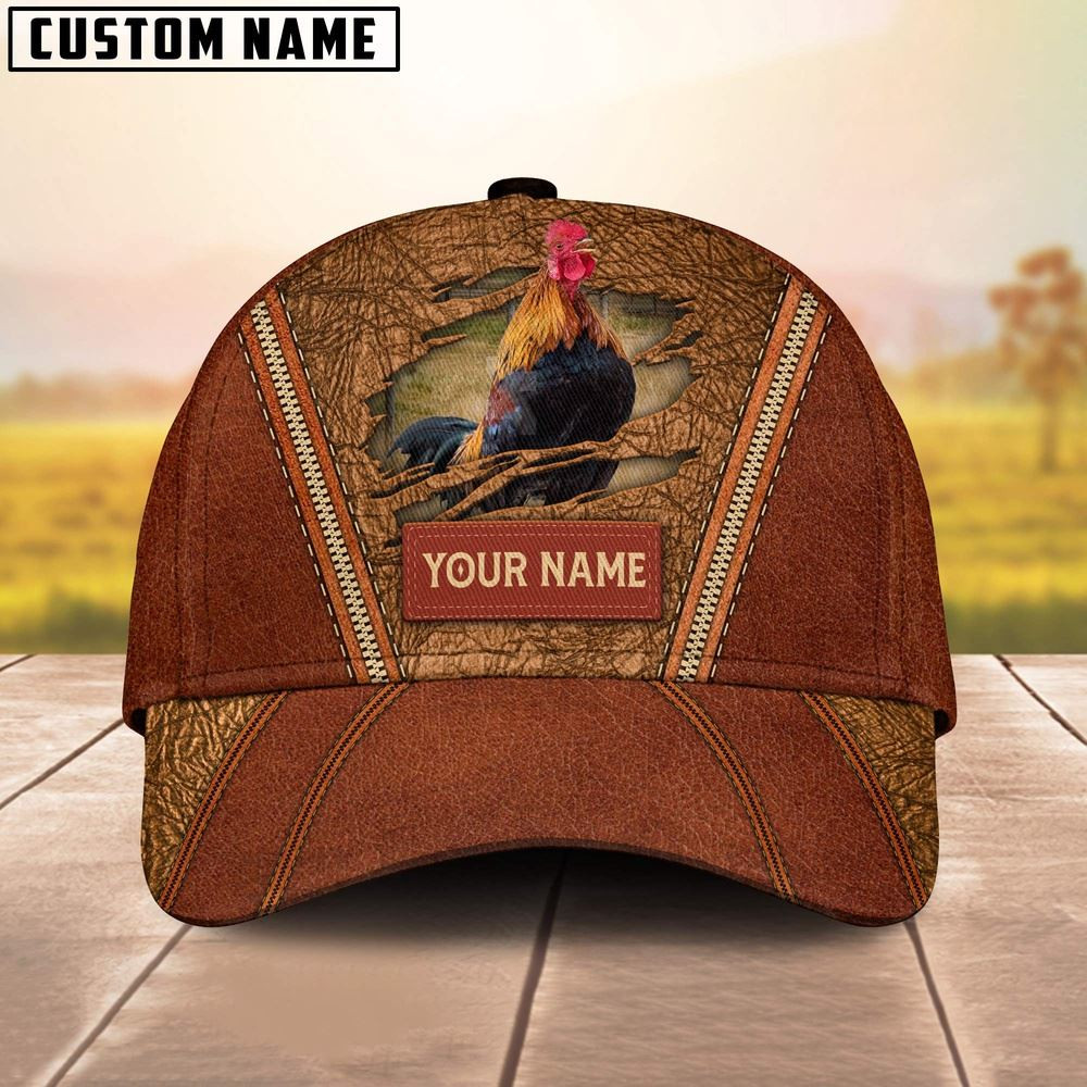 Happy Chicken Customized Name Cap Farm Cap Farmer Baseball Cap Gift For Farmer
