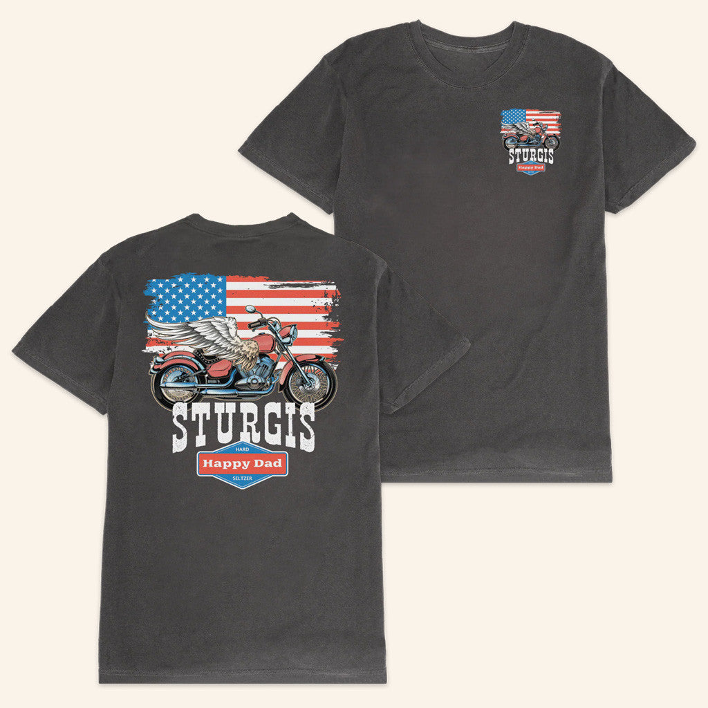 Happy Dad Merch Happy Dad X Sturgis T-Shirt Presents For Dad Happy Dad Merch Happy Dad X Sturgis T-Shirt Presents For Dad