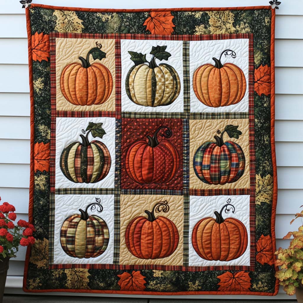 Happy Fall Moments Quilted Blanket Fall Decor Blanket Family Christmas Present Ideas