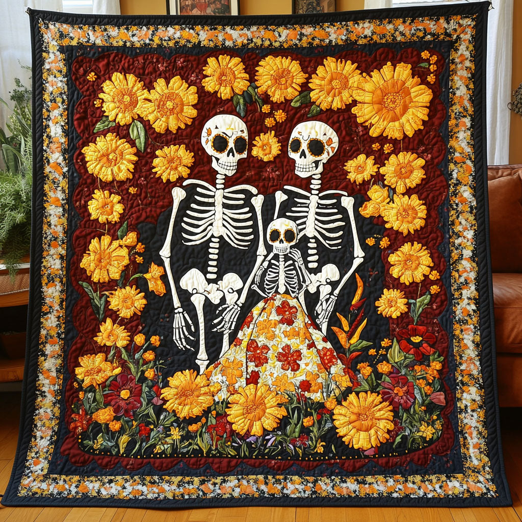 Happy Family Quilt Blanket King Blanket Family Christmas Presents