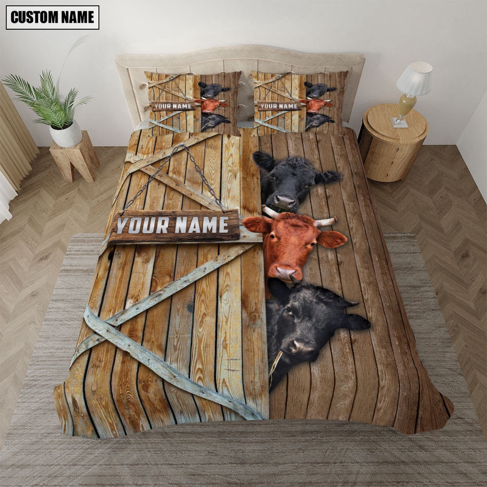 Happy Farm Dexter Wooden Door Bedding Set  Farm Bedding Set Anniversary Gifts